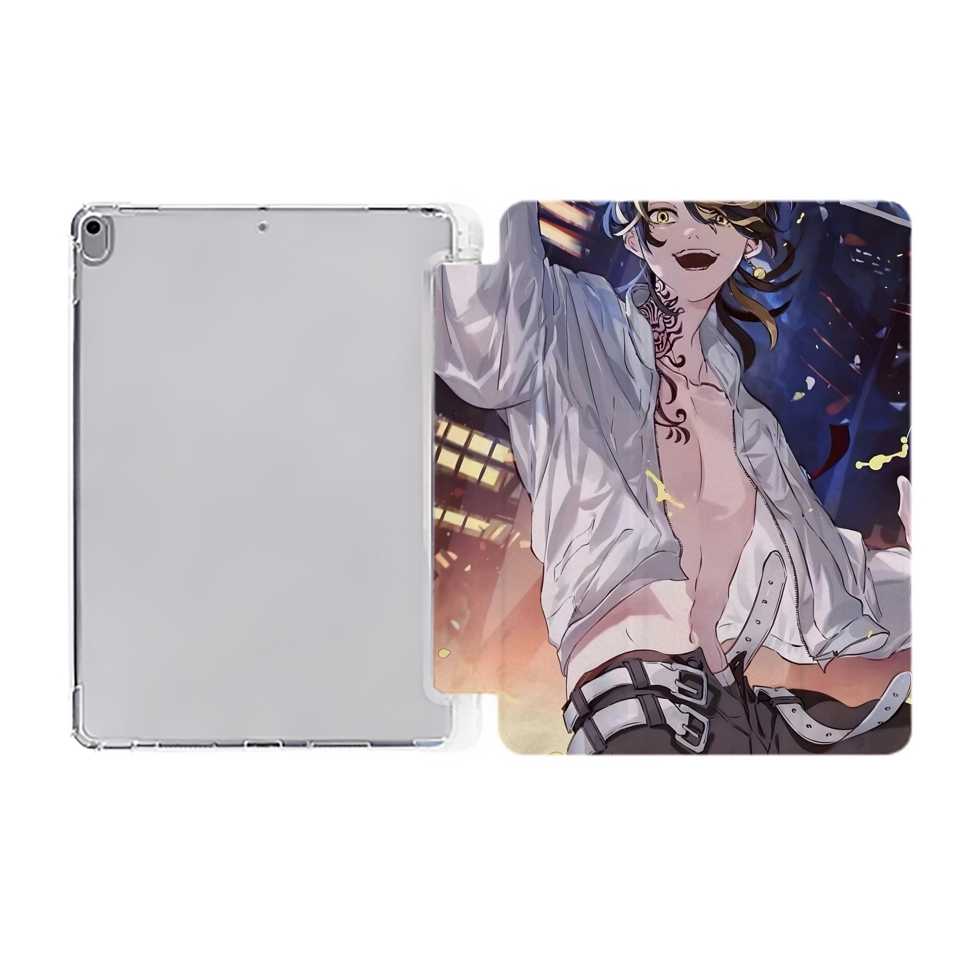 （画像用） 東京リベンジャーズ Tokyo Revengers IPad ケース ペン収納付き 三つ折りスタンド PUレザー×シリコン 対応機種9.5/10.5/10.9インチ